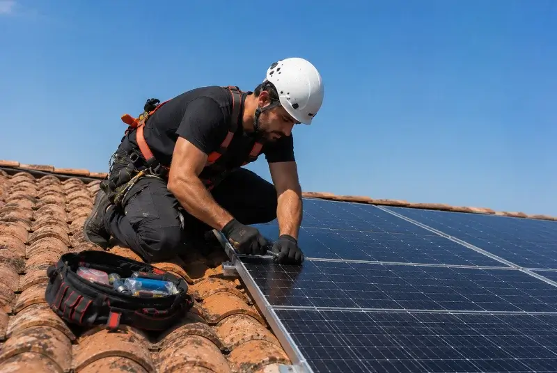 Maintenance et monitoring de panneaux solaires à Montarnaud