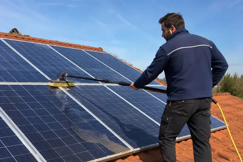 Nettoyage et entretien de panneaux solaires à Montarnaud